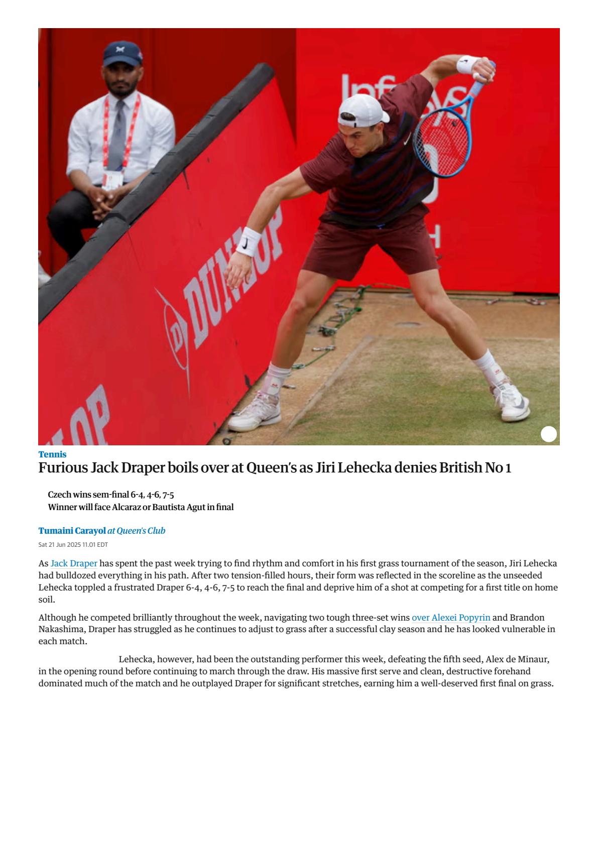 Furious Jack Draper boils over at Queen’s as Jiri Lehecka denies British No 1 _ Tennis _ The Guardian(1).jpeg